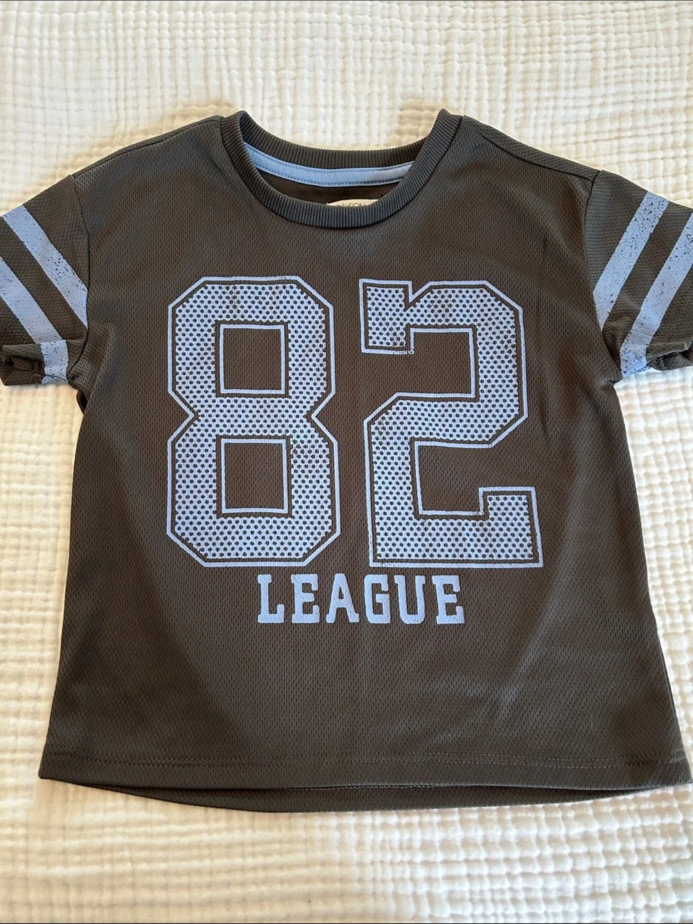 5 for 25 Kids 82 League Short Sleeve Tee - Gray with Light Blue Accents